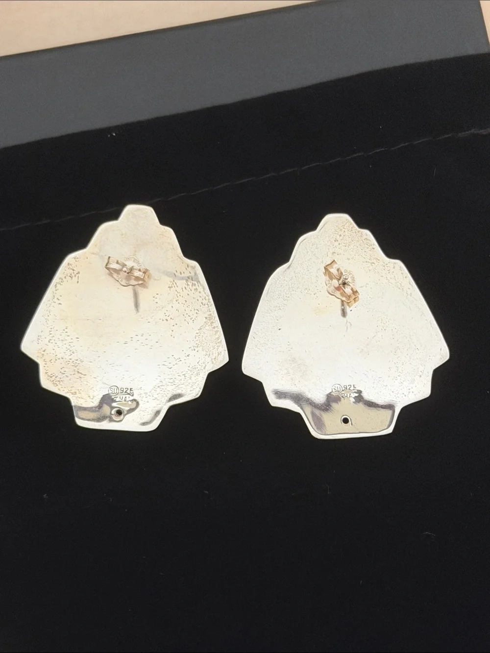 Sterling Silver Fan Shell Earrings